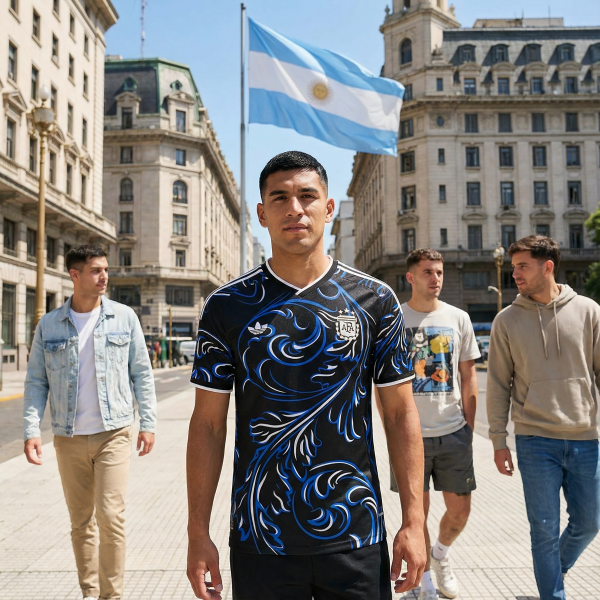 Argentina away soccer jersey fan edition worn by player training