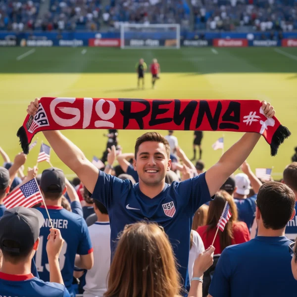 US Soccer Scarf - Giovanni Reyna
