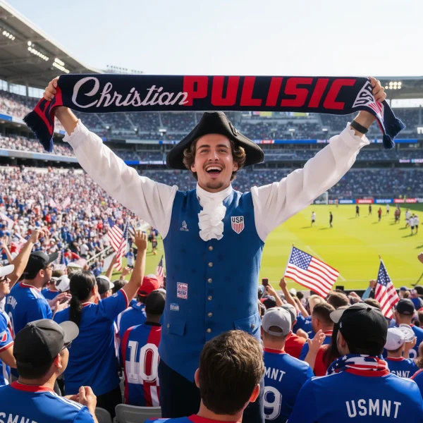 Christian Pulisic US Soccer Scarf USMNT fan gear